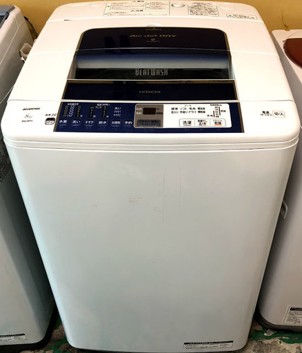 【送料無料・設置無料サービス有り】洗濯機 HITACHI BW-8PV-P 中古