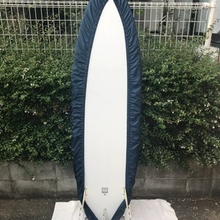 サーフボード　エポキシ (6’4 ショート≒193cm) / トライフィンFCS G5 / デッキカバー付き