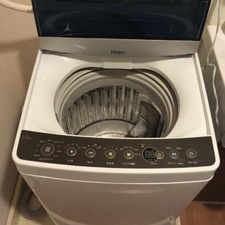 美品】ハイアール 5.5kg 全自動洗濯機 ブラックHaier JW-C55A-K 【公式 