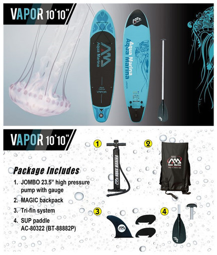 SUP Aqua Marine製 Vapor BT-18VAP + リーシュコード 新品製品 www ...
