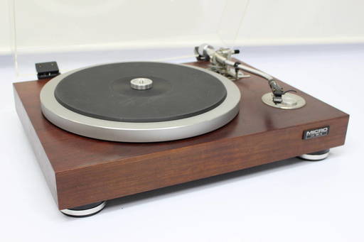 064)【美品】MICRO マイクロ DD-8 レコードプレーヤー 通電 ターンテーブル動作確認済 SHURE　シュアー V15 TYPE Ⅳ カートリッジ 搭載