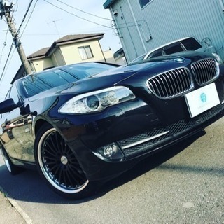 BMW 528i 新品20インチAW サンルーフ 黒革 直6エン...