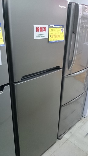 【高く買取るゾウ八幡東店　直接取引】DAEWOO　'17年製　冷蔵庫　2ﾄﾞｱ
