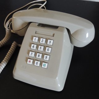 　NTT　電話機　プッシュホン　グレー　　昭和60年