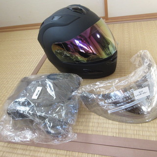 ネオライダース フルフェイス ヘルメット マットブラック Mサイズ 