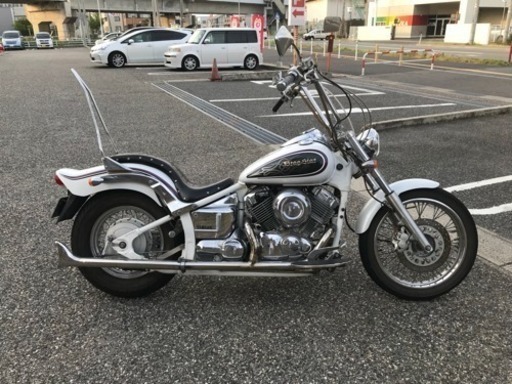 ドラッグ スター ホワイト ステップボード 走行少なめ 車検あり