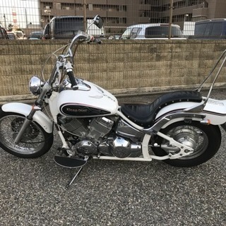 ドラッグ スター ホワイト ステップボード 走行少なめ 車検あり