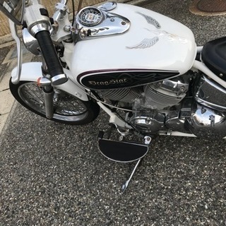 ドラッグ スター ホワイト ステップボード 走行少なめ 車検あり