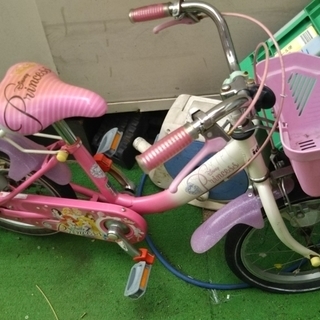 自転車 子供 ディズニー プリンセス ピンク 16インチ