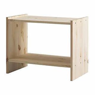 【値下げ】IKEA ベッドサイドテーブル(パイン材)
