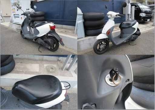 埼玉川口発！スズキ レッツ4 ホワイト！実働！ 埼玉川口発！スズキ