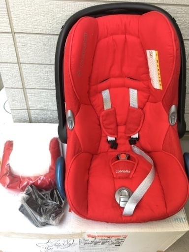 ★中古・美品★MAXI・COSI CabrioFix マキシコシ カブリオフィックス ベビーシート チャイルドシート 赤 レッド