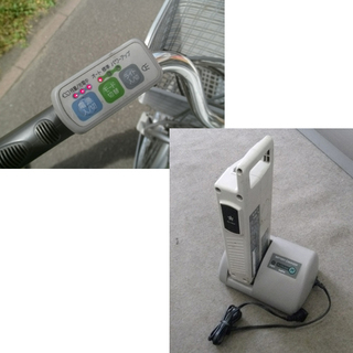 札幌 値下げ サンヨー ２４インチ 電動アシスト自転車 バッテリー×２、充電器 シルバー 電動自転車 