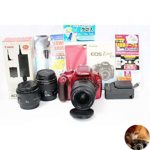 Canon キャノン Kiss X5 Wレンズセット　✨お得なセット付き✨ Canon キャノン Kiss X5 Wレンズセット ✨お得なセット付き✨ Canon