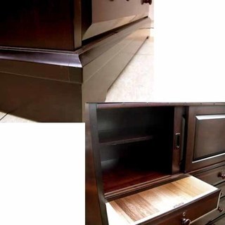 民芸調 タンス 引戸収納付きハイチェスト 箪笥 西宮の沢