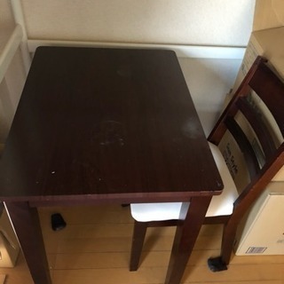 テーブル、椅子2点セット