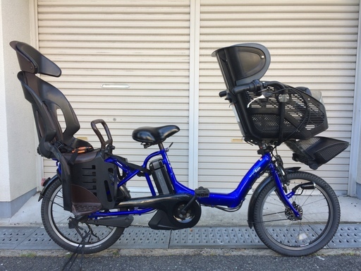 ヤマハ　キッスミニ　三人乗り　新基準　子供乗せ　8,9AH　青　ギュットミニ　アンジェリーノプティット　神戸市　電動自転車　地域限定
