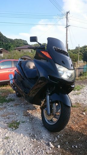 長崎発　マジェスティー　実働　黒　マフラー社外　現車確認ＯＫ　ビッグスクーター 値下げ12⇒9⇒8⇒6
