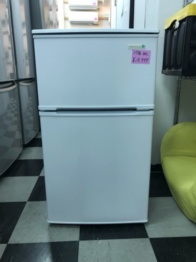 YAMADA ノンフロン冷凍冷蔵庫 90L YRZ-C09B1 2017年製