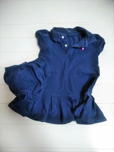 ポロ ラルフローレン女の子 ポロシャツ インディゴ ブルー ヨダレかけ サン 草加のキッズ用品 子供服 の中古あげます 譲ります ジモティーで不用品の処分
