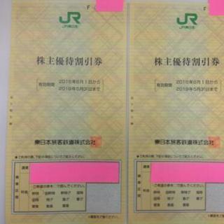 JR東日本 株主優待券×2枚 (切符が4割引になります)