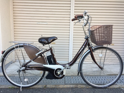 ヤマハ パス リチウム 茶色 26インチ アシスタ ビビ 神戸市 電動自転車 ...