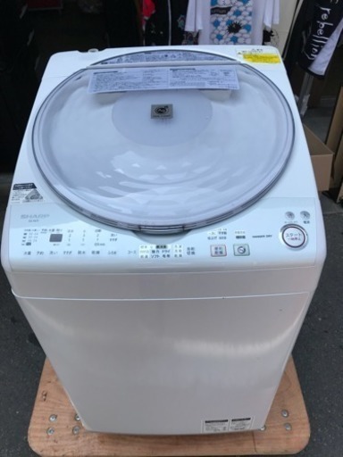 洗濯機 シャープ  プラズマクラスター 7kg洗い 風呂ホース未使用 ES-TX71-A 2012年 乾燥付き