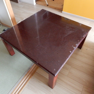 正方形　こたつテーブル　高級家具調コタツ　78cm