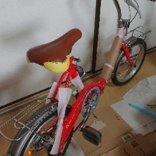 [新品]  折り畳み自転車16インチ