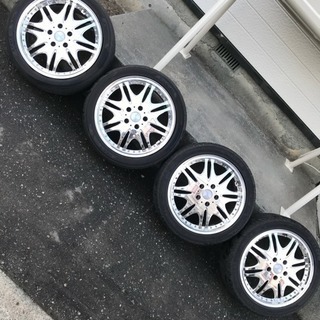 17インチ タイヤ付きメッキアルミ