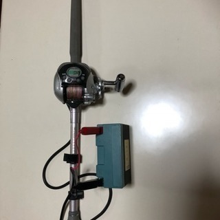 電動リール、竿、バッテリーセット✨今日だけ