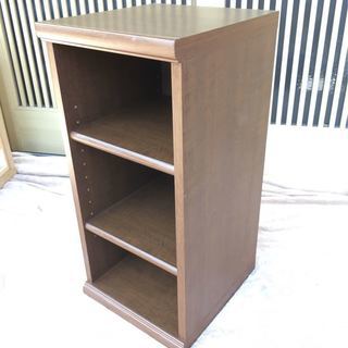 新古品 本棚 カラーボックス(茶色) 木製 キャビネット
