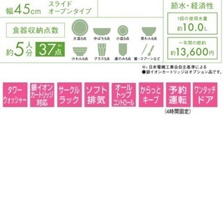 リンナイ 食洗機 RKW-404A-SV 未使用品