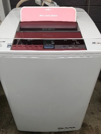 日立 7.0kg ビートウォッシュ 簡易乾燥付 全自動洗濯機 BW-7TV 2014年製