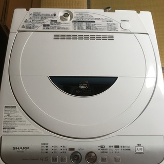 全自動洗濯機 2013年製 SHARP ES-FG45L-H