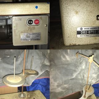 ブラザー BROTHER 工業用ミシン DB2-B755-3 作業台付 足踏みミシン