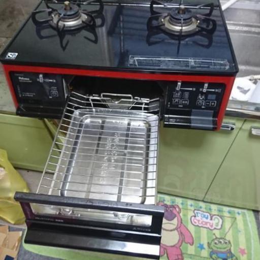 札幌白石区 幅56cm LP プロパンガスコンロ 2019年製 リンナイ KG34NBER