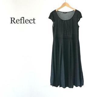 Reflect リフレクト 半袖ワンピース ブラック バルーンスカート