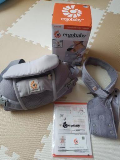 超美品★エルゴアダプト クールエアメッシュ グレー