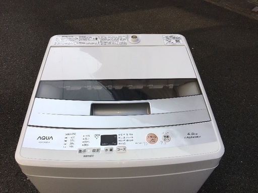 【取付無料‼️】アクア 4.5kg 洗濯機 2016年製美品