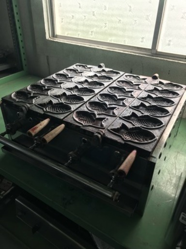 たい焼き機 半自動 6枚x2連 LP
