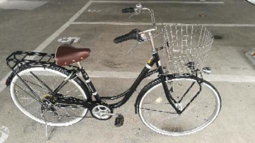 オートライト　6段切換　自転車　黒