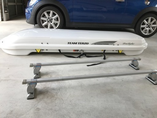 TERZO ルーフボックス LOW LYDER ベースキャリア付き 引取限定