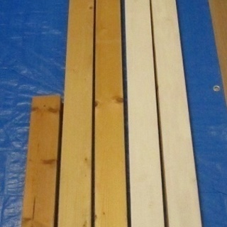 【取引完了】 木材　2x4　５本　未使用　保管品　２ｘ４ ツーバ...