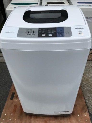 洗濯機 2018年 日立 一人暮らし 5kg洗い NW-50B 使用期間3か月