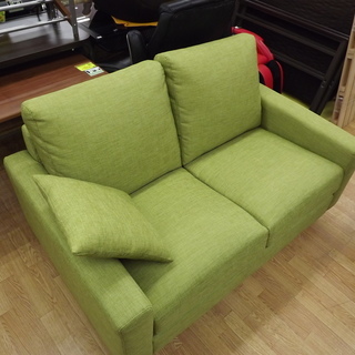 ソファ　グリーン　クッション2個付き 楽天市場】[クーポンで全品10%OFF] ソファ ソファー 幅125cm 座面高