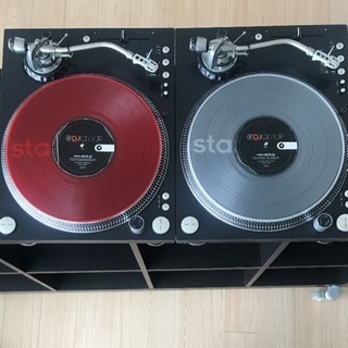 SERATO DJ用コントロールバイナルClear&Red(二枚組)