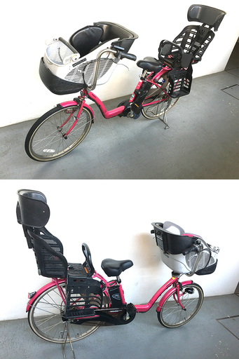 電動アシスト自転車 前後チャイルドシート付 3人乗り可能