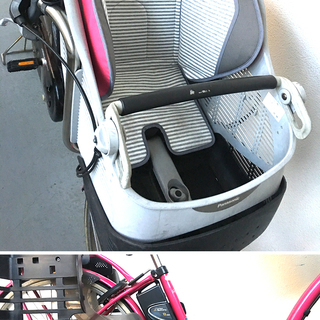 電動アシスト自転車 前後チャイルドシート付 3人乗り可能
