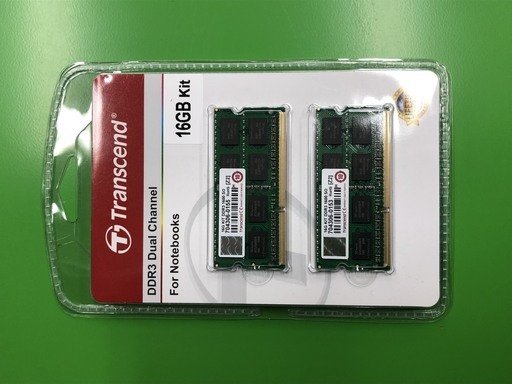 【現地引き取り限定】メモリ Transcend 16GB kit 新品未使用